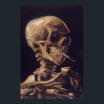 Póster El esqueleto de Van Gogh con cigarrillo en llamas<br><div class="desc">El "Skull of a Skeleton with Burning Cigarette" de Van Gogh. 1885–86. Esta es una pieza temprana realizada como estudio en la Real Academia de Bellas Artes de Bélgica.</div>