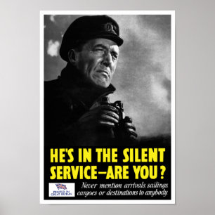 Póster ¿Él está en el servicio silencioso - es usted? --