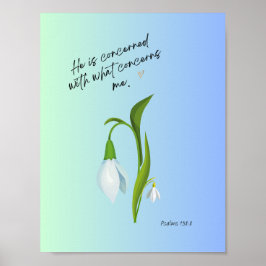 Póster Él está preocupado por lo que nos preocupa.