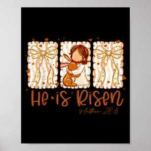 Póster Él está rizando a Jesús para niños niñas niños muj