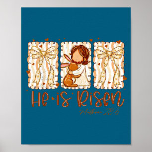 Póster Él Está Rizzin Jesús Para Niñas Niños Mujeres Jóve