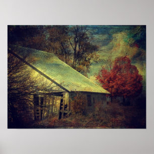 Póster El establo de otoño