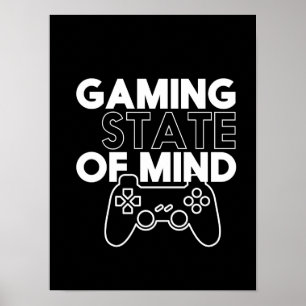 Póster El estado de juego de la mente Videojuegos Geek y