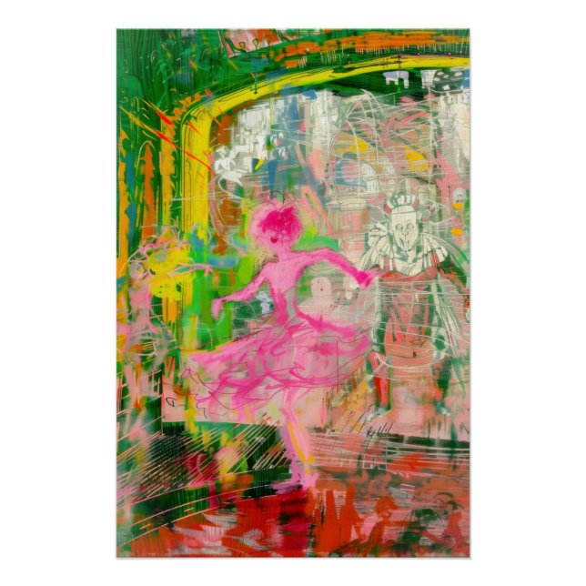 Póster El estalker - Neon Ballet Chaos (Anverso)