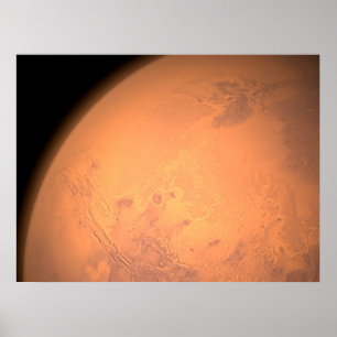 Póster El estar en órbita sobre Valles Marineris