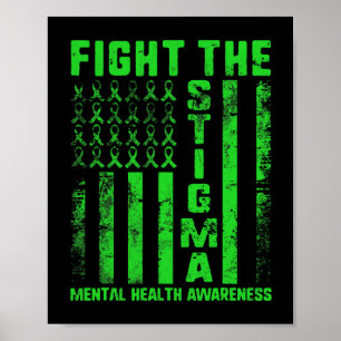 Póster El Estigma Conciencia sobre Salud Mental Depresión