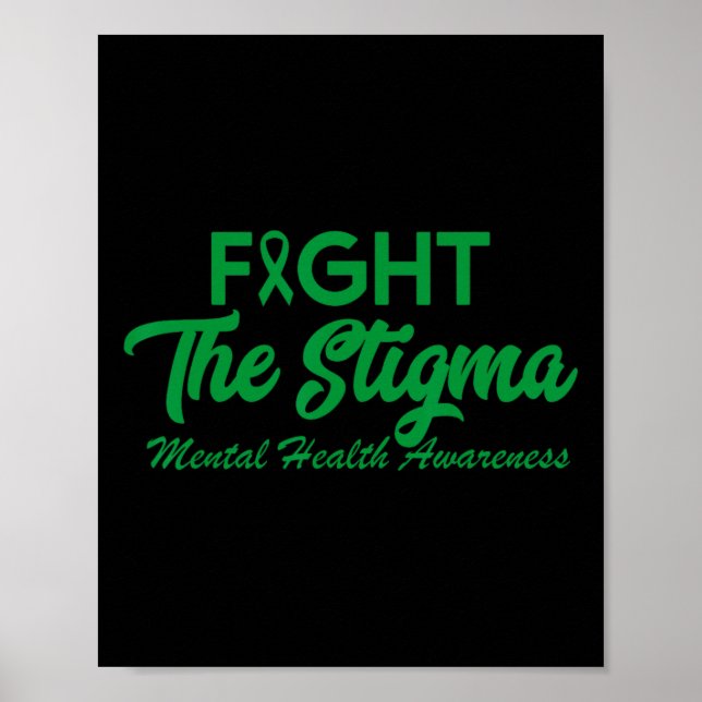 Póster El estigma de los problemas de salud mental (Frente)