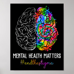 Póster El estigma, los problemas de salud mental y la con