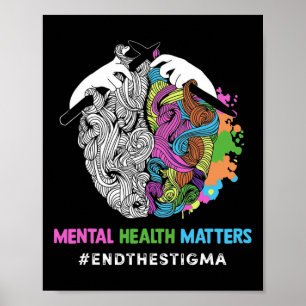Póster El estigma, los problemas de salud mental y la con