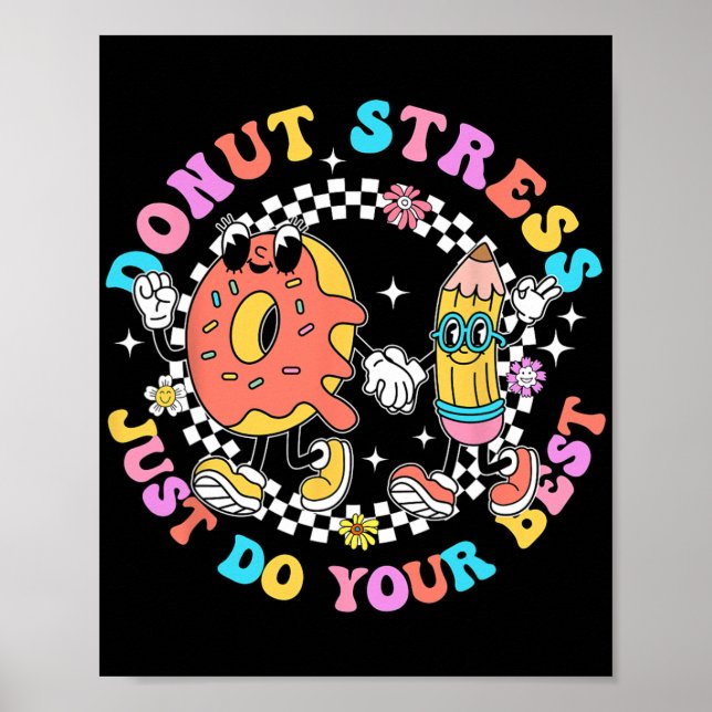 Póster El estrés sólo hace tu mejor profesor de día de pr (Frente)