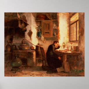 Póster El estudiante de la química y de la farmacia