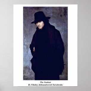 Póster El Estudiante De Nikolay Aleksandrovich Yaroshenko