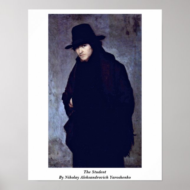 Póster El Estudiante De Nikolay Aleksandrovich Yaroshenko (Frente)