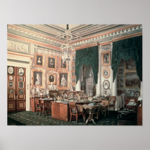 Póster El estudio de Alejandro III en el palacio de