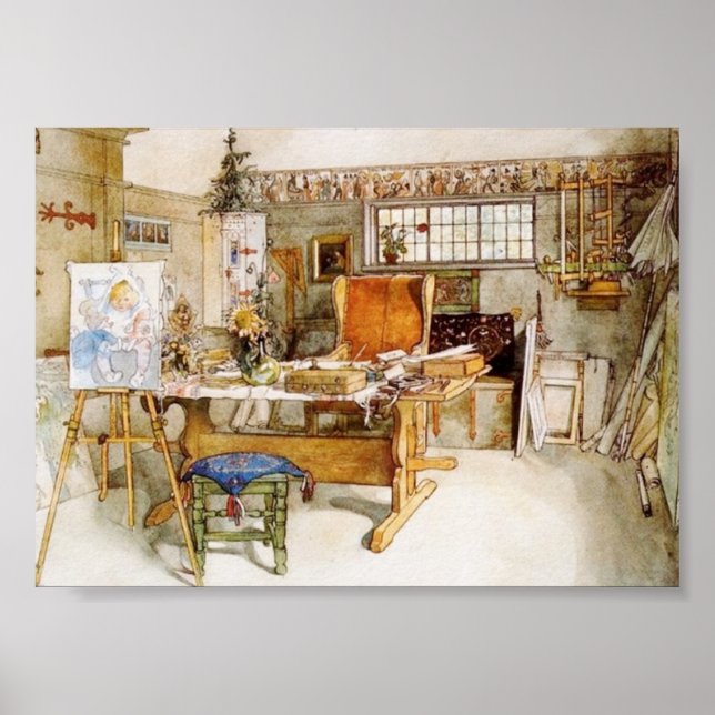 Póster El estudio del artista (Frente)
