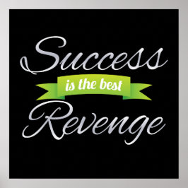 Póster El éxito es el mejor verde venganza