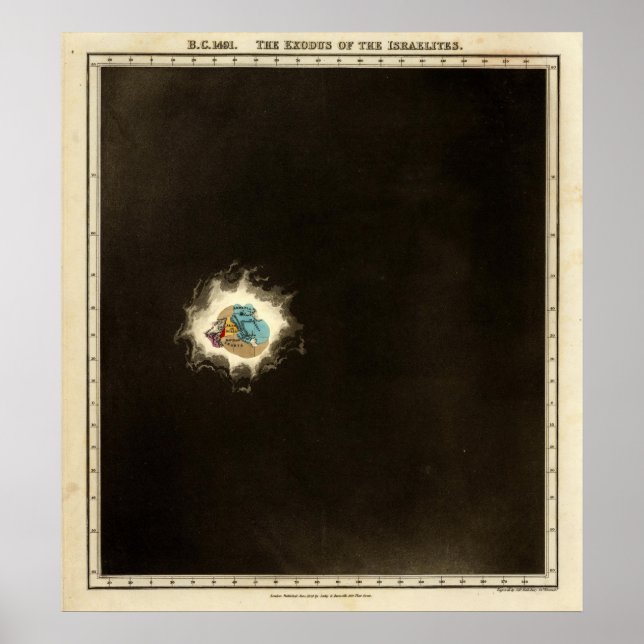 Póster El éxodo de los israelíes 1491 a. C. (Frente)