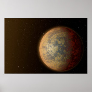 Póster El Exoplaneta Rocky Caliente Hd 219134 B.
