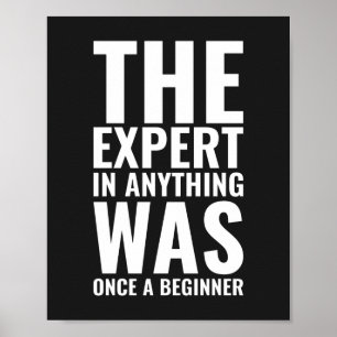 Póster El Experto En Cualquier Cosa Poster motivacional
