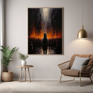 Póster El Exterior: Dramático arte abstracto