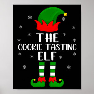 Póster El Fa de Cookie Tasting Elf Navidades Fiesta