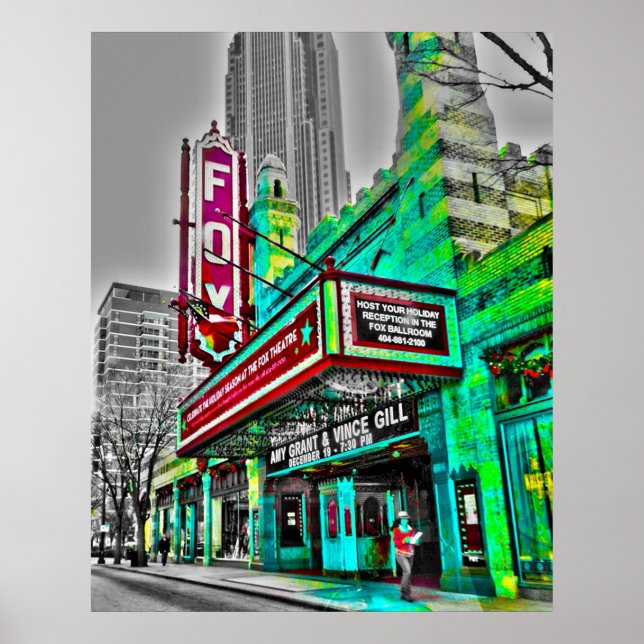 Póster El fabuloso teatro Fox Atlanta Georgia (Frente)