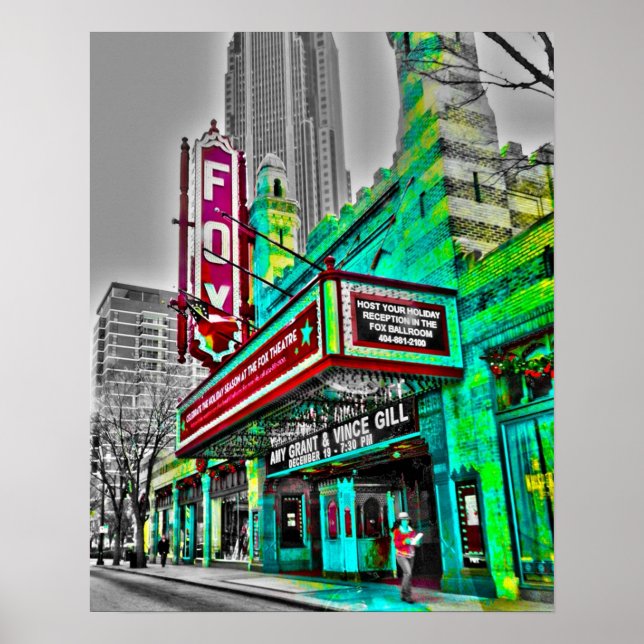 Póster El fabuloso teatro Fox Atlanta Georgia (Frente)