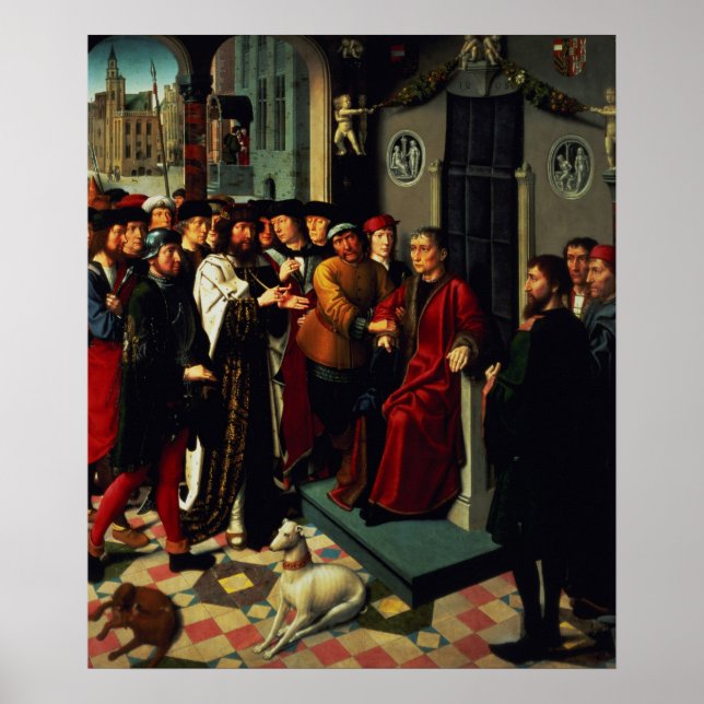 Póster El fallo de Cambyses, 1498 (Frente)