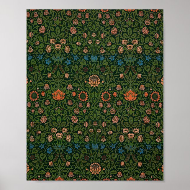 Póster El famoso patrón de William Morris en Tulip (Frente)