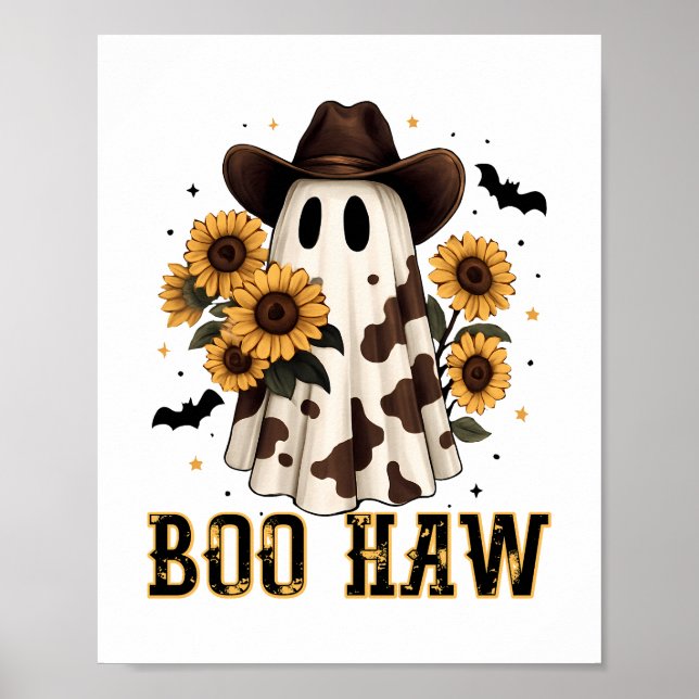 Póster El fantasma Boo Haw, fantasma de la vaca occidenta (Frente)