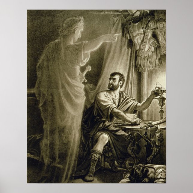 Póster El fantasma de Julio César, en la obra de William (Frente)