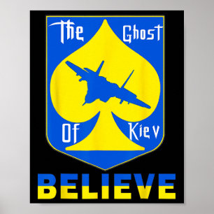 Póster El Fantasma De Kiev Cree - Me Mantengo Con Ucrania