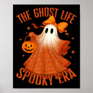 Póster El fantasma de la vida Era espeluznante Disfraz de