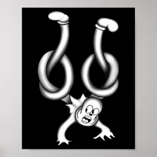 Póster El Fantasma De Payaso Se Giró