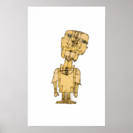 Póster El fantasma de un genio de Paul Klee
