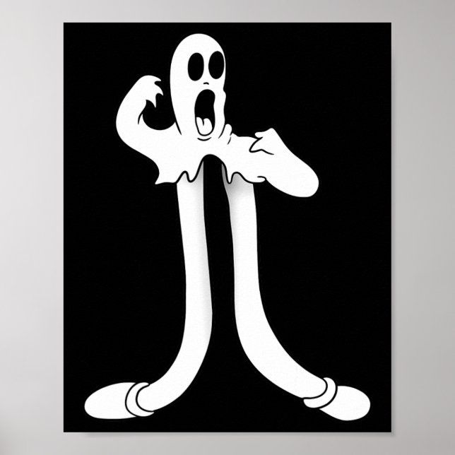 Póster El fantasma del payaso divide el trabajo negro (Frente)