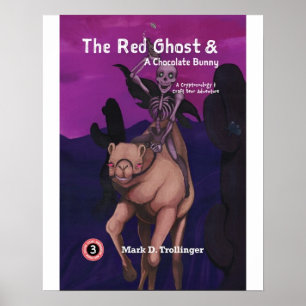 Póster El fantasma rojo y un conejo de chocolate - impres