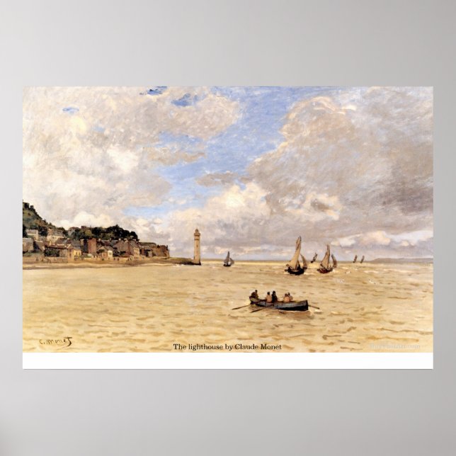 Póster El faro de Claude Monet (Frente)
