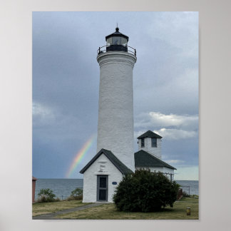 Póster El Faro del Punto Tibbetano Arcoiris Cabo Vincent 