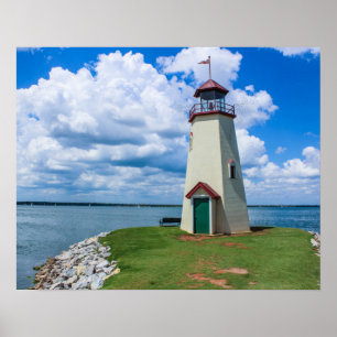Póster El faro en el lago Hefner, Oklahoma City