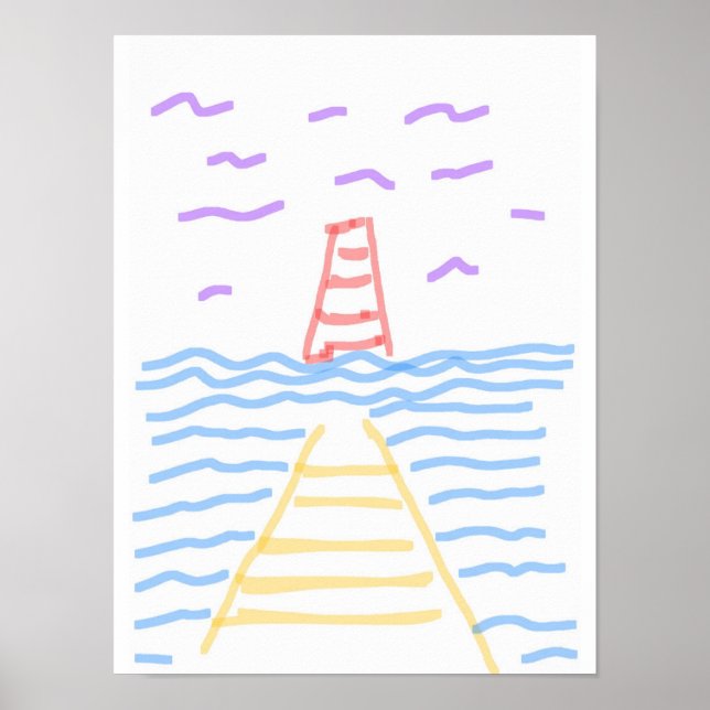 Póster El faro y el Poster del muelle (Frente)