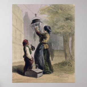 Póster El farolero, de 'Les Femmes de París
