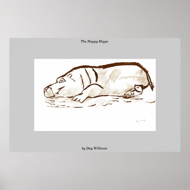 Póster El feliz hipopótamo (Frente)