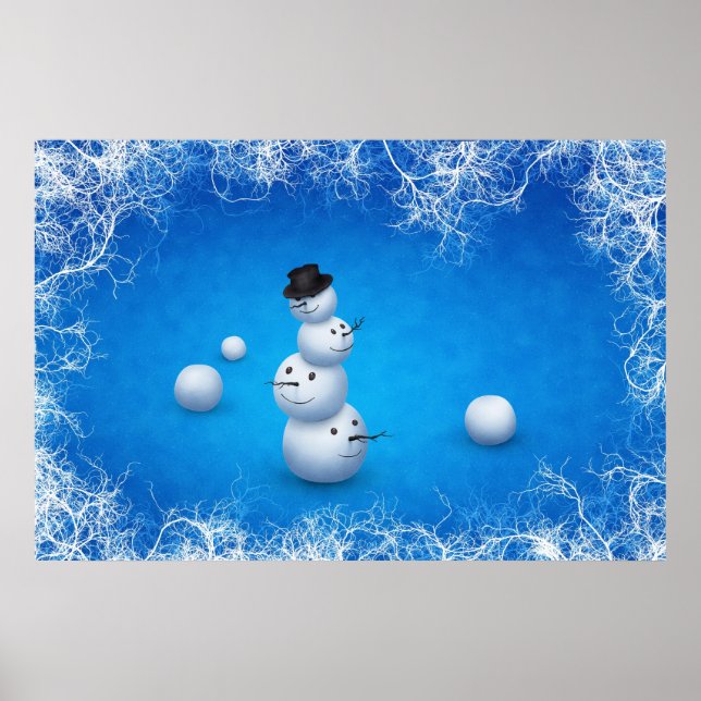 Póster El Feliz Snowman (Frente)