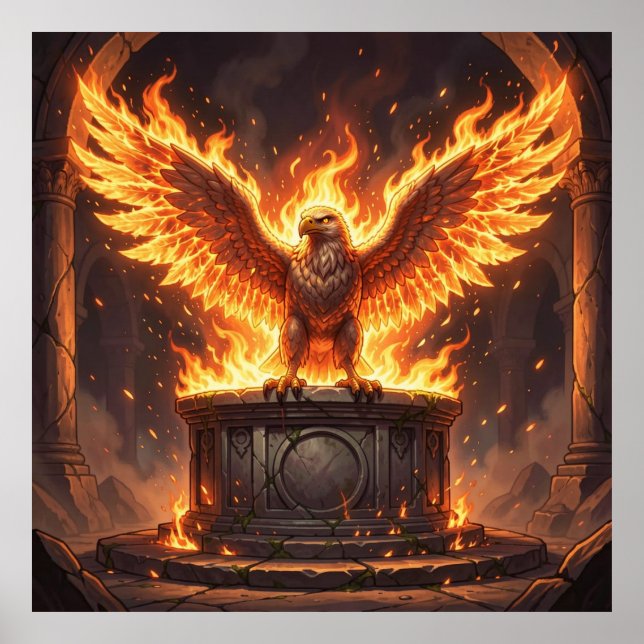 Póster El Fénix Pelásgico Resurge (Frente)
