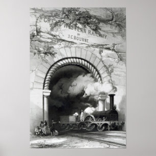 Póster El ferrocarril de Great Western, 1846