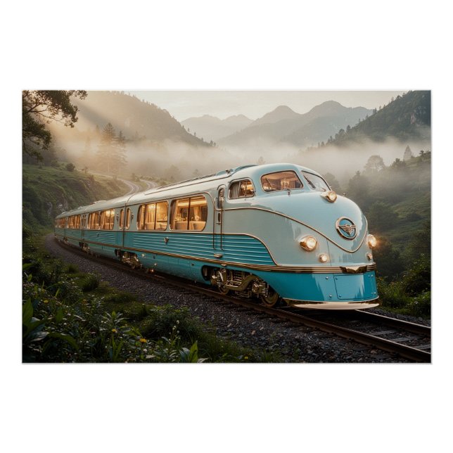 Póster El ferrocarril de terciopelo azul (Anverso)