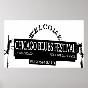Póster El Festival de Blues de Chicago dijo basta