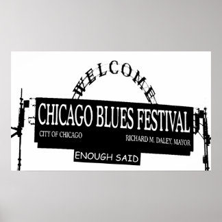 Póster El Festival de Blues de Chicago dijo basta