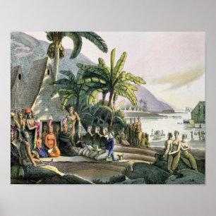Póster El Fiesta de Expedición y el Rey Kamehameha I